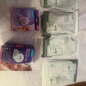 Nursing pads nursing relief and breast milk storage bag bundle